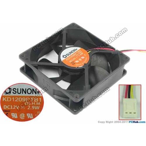 SUNON KD1209PTB1 (2).H.M DC 12V 2.9W 92x92x25mm Server Cooling Fan