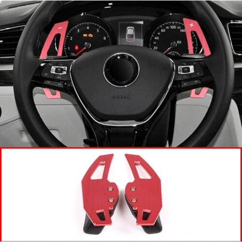 2 pcs Aluminum alloy Paddle for VW Tiguan Golf 6 MK6 Jetta GTI R20 R36 CC Scirocco EOS Steering Wheel Shift Parts