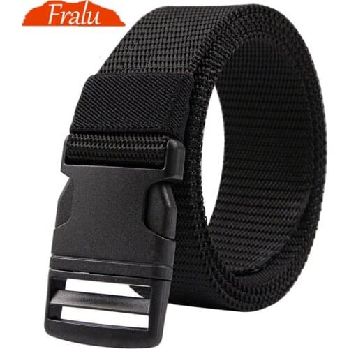 Military Men Belt 2021 Army Belts Adjustable Belt Men Outdoor Travel Tactical Waist Belt with Plastic Buckle for Pants 125cm