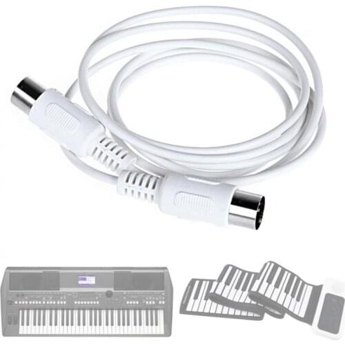 1.5m/4.9ft 3m/9.8ft MIDI Extension Cable 5 pin male to 5 pin male Electric Piano Keyboard Instrument PC Cable