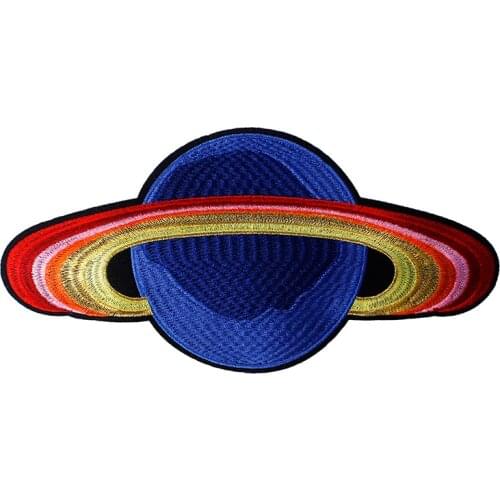 10pieces Planets Stars UFO Embroidered Patches for Clothing Iron on Motif Applique DIY Clothing Stickers TH536