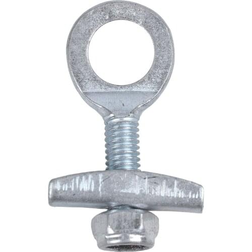 2 Pcs Silver Tone Metal Diamond Back Burly Donut Chain Tensioner