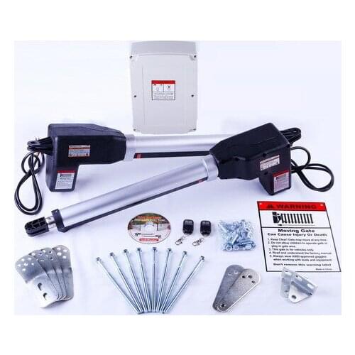 AUTOMATIC REMOTE ELECTRIC GATE OPENER KIT 2 RAMS - 2 REMOTES