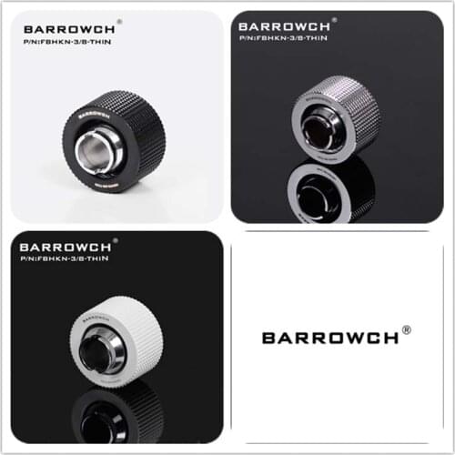 Barrowch pc water cooling Fitting soft tube connector Sliding tubing for ID9.5mm OD12.7mm/16mm FBHKN-3/8-THIN FBHKN-3/8-THICK