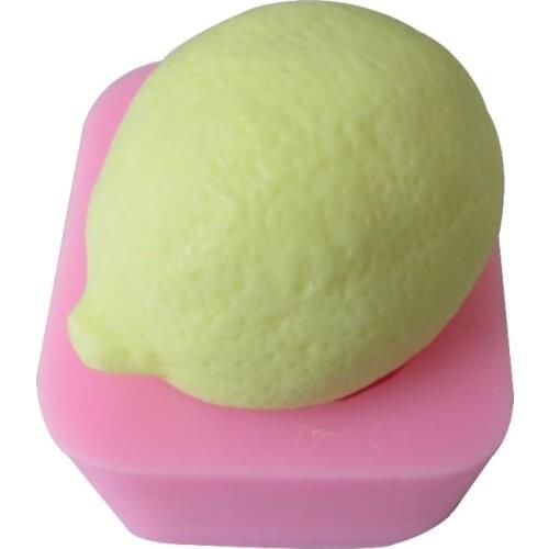 DIY lemon fruit Food-grade handmade silicone soap candle cake decoration mold