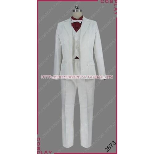 Fate/Grand Order Archer Gilgamesh Kiss Your Hand White Suits Uniform Cosplay Costume S002