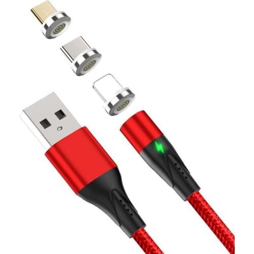 Hoest 3A Data Magnetic USB Cable Micro USB Type C Cable For Samsung Fast Charging Sync Cabo For iphone 11 XS XR Magnet Charger