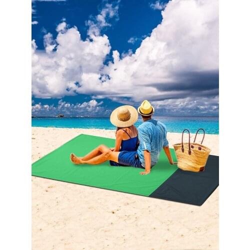 Pocket Beach Blanket Folding Camping Mat Mattress Portable Lightweight Waterproof Mat Outdoor Picnic Mat Sand Beach Mat