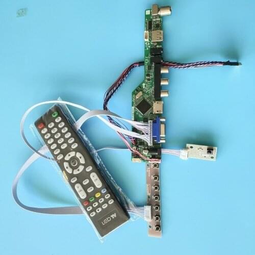 Kit for LBT156GW01 1366x768 Screen Display TV AV Controller board Audio remote LCD LED HDMI USB VGA Monitor panel 40pin 15.6"