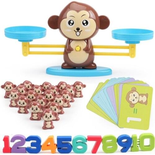 Math Toys Number Balance Math Game Toys Learning Education Digital Monkey Balance Baby Montessori Toys Preschool Toys For Kids
