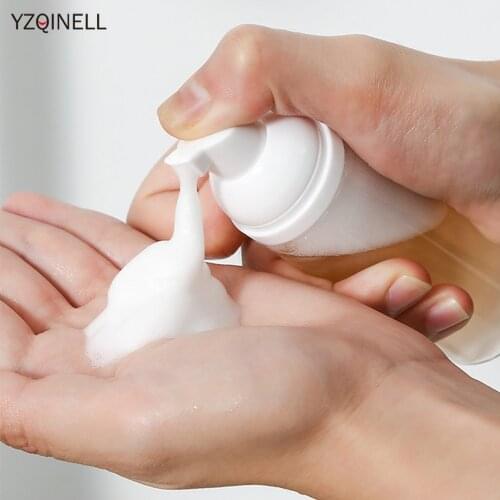 1pcs Refillable Bottles Travel Transparent Plastic Foam Bottle For Make Up and Skin Care Refillable Travel Use