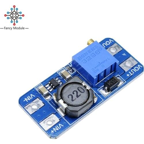 5PCS MT3608 DC-DC Step Up Converter Booster Power Supply Module Boost Step-up Board MAX output 28V 2A For Arduino