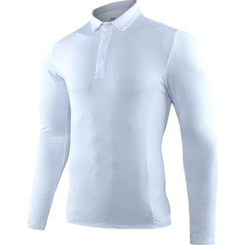 2021 golf clothes summer new golf shirt male comfortable breathable quick-drying golf Long sleeve Golf wear lapel sportswear