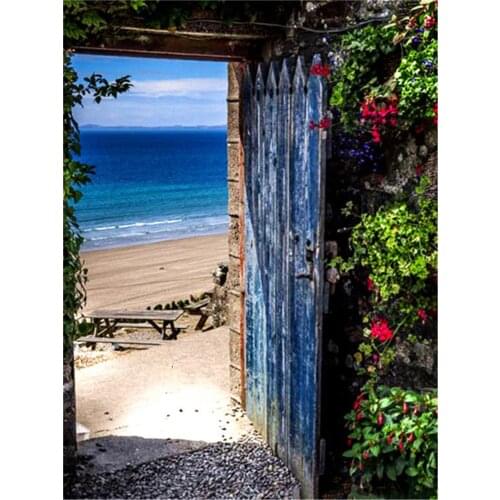 Landscape House DIY 11CT Embroidery Cross Stitch Kits Craft Needlework Set Cotton Thread Printed Canvas Home Wholesale