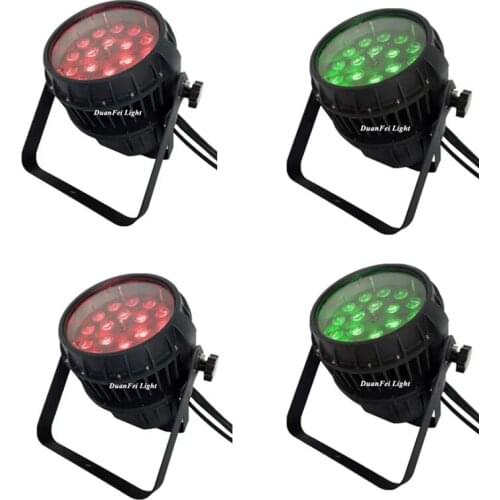 24unites stage light stroboscope dmx zoom par led rgbwa 5in1 led wash par can 18x15w outdoor spot light led