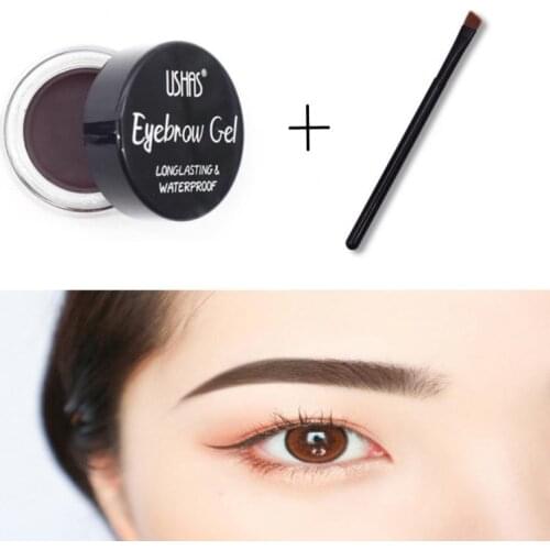 3 Colors Eyebrow Enhancers Waterproof Lasting Natural Quick-drying Eyebrow Cream With Eye Brow Brush Professional Makeup TSLM1