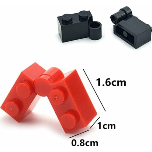Rotating Bricks 20 Sets DIY Building Blocks 1x2 Dots Educational Creative Plastic Toys for Kids Compatible All brand 3830 3831