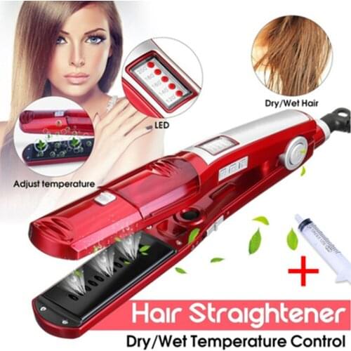 Hair Straightener Five Gear Temperature Moisturizing Hairs Steamer Ceramic Hair Straighten Styling Tool Daily Hairs Care Device