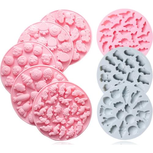 High Temperature Baking Cartoon Dinosaur/mouse/car Shape Silicone Mold Chocolate Fudge Mold DIY Cake Decoration Tool