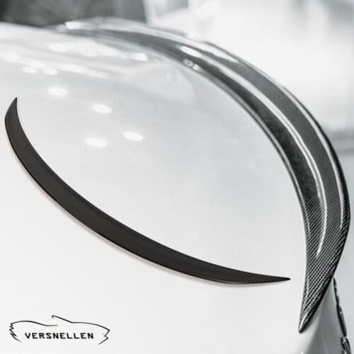 For W117 Rear Spoiler Trunk Wing Trim For Mercedes benz CLA Class CLA45 W117 2013-2019 Car Rear Bumper Roof Spoiler Real Carbon