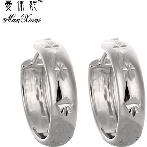 Womens Silver Plated Stud Earrings Fashion Handmade Carve Earrings For Women unicorn Birthday Party Jewelry