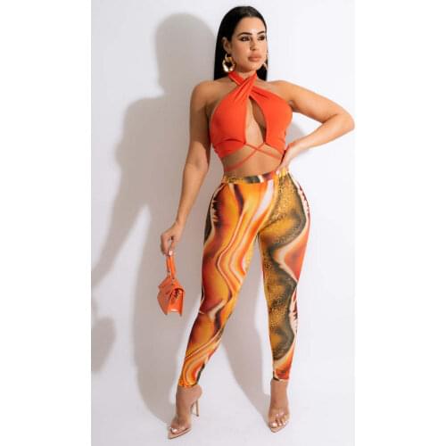 Women 2 Piece Pants Set 2020 Sexy Off The Shoulder Tops and Long Trousers Woman Two Pieces Outfits Polyester Solid