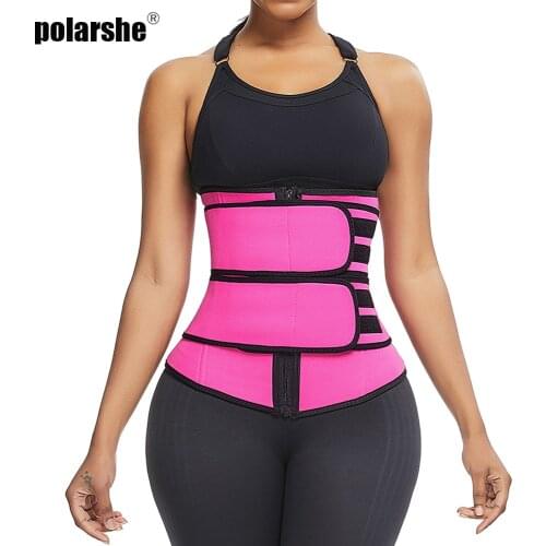 Women Neoprene Sauna Waist Trainer Corset Sweat Belt Weight Loss Compression Trimmer Workout Fitness Tummy Control Strap