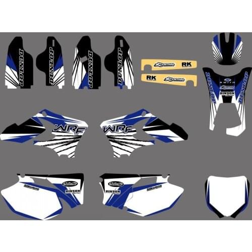 0494 NEW TEAM GRAPHICS BACKGROUNDS DECALS For Yamaha WR250F WR450F WRF250 WRF450 2005 2006 WRF 250 450 WR 250F 450F