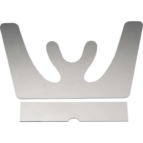 1Set Stainless Steel Autoclavable Dental Occlusal Mirrors Maxillary Casting Jaw Fox Plane Oral Care Tool