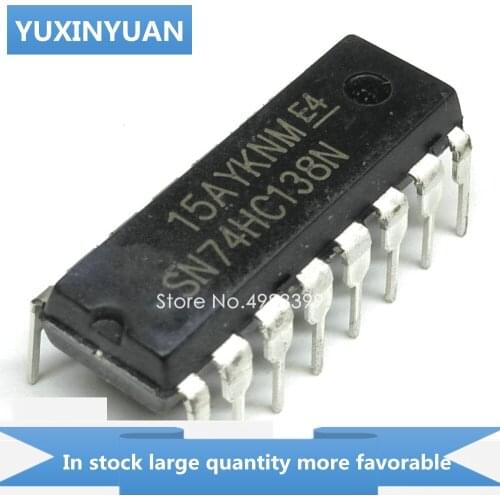 10PCS/LOT SN74HC138N SN74HC138 74HC138N 74HC138 DIP16 in stock