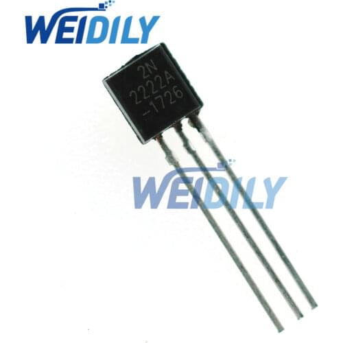 100PCS/LOT in-line 2N2222A triode transistor NPN switching transistors TO-92 0.6A 30V NPN 2N2222