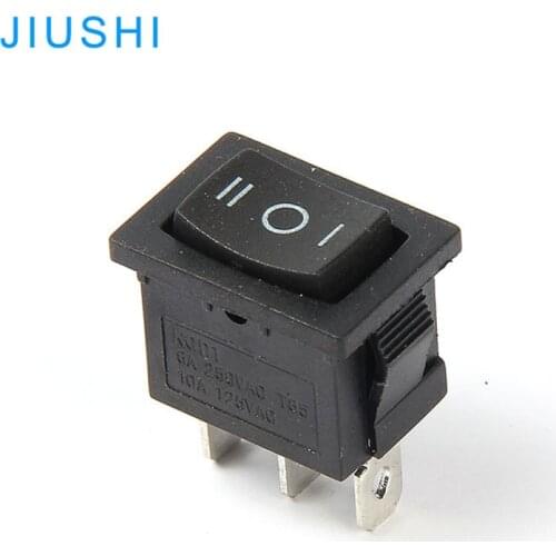 KCD1-103 rocker switch 3 ways on off on black 3pins 6A250V 10A125V power switch