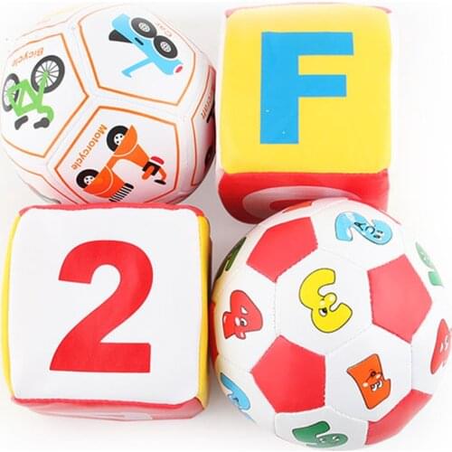 2020 Baby Toys For Children Animal Ball Soft Plush Mobile Toy With Sound Baby Rattle Infant Body Building Ball Toy For Baby Gift