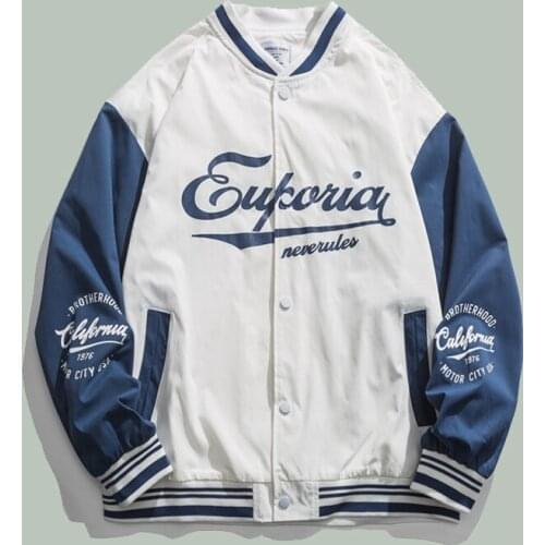 2021Harajuku Patchwork Baseball Jacket Men Hip Hop Streetwear Oversize Mens Jackets Spring Campus Style Couple NEW Unisex Coats