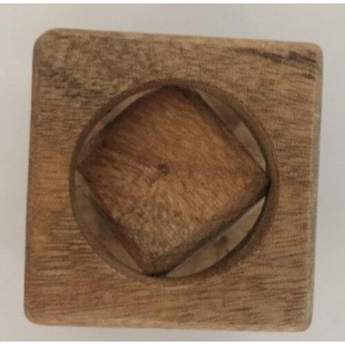 40x40x40mm Natural Color Finger Cube In Cube Infinity Gadget Stress Relief Decompression Toy Physics Science Discovery Baby Toys