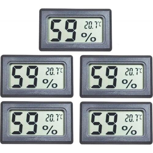 Display Electronic Clock Of Home Bedroom Decoration Lcd Large Number Table Mini Watch Lcd Screen Digital Temperature Humidi 5pcs