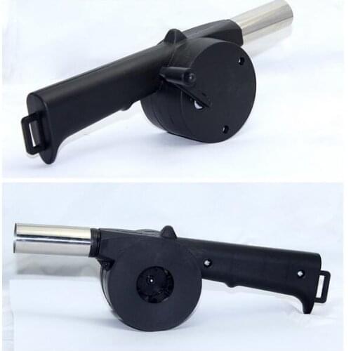 50pcs hot 25*8cm Outdoor Cooking BBQ Fan Air Blower For Barbecue Fire Bellows Hand Crank Tool Picnic Camping BBQ Barbecue Tool