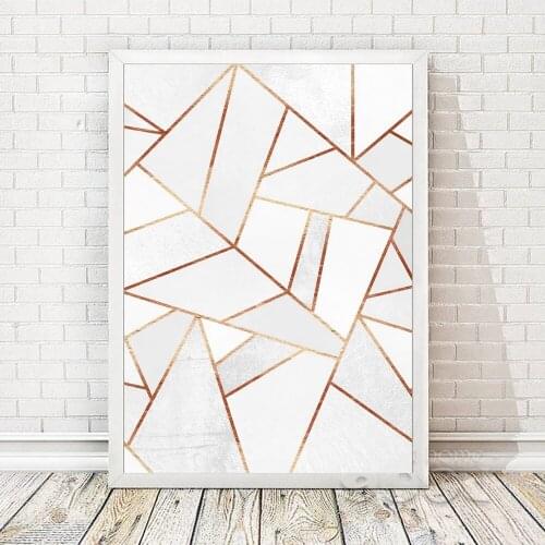 Abstract Geometry Line Wall Art Nordic Posters And Prints Canvas Paintings Modern Wall Pictures For Living Room Minimalist Decor