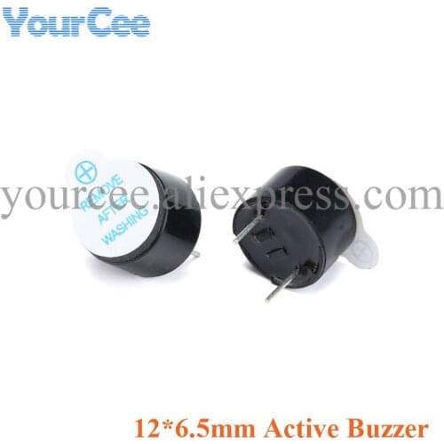 10pcs Active Buzzer 12*6.5mm 5V Integrated Electromagnetic Speaker 12x6.5mm