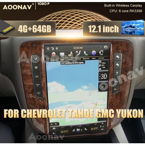 Android car Radio for GMC Yukon/ Chevrolet Tahoe/Chevrolet silverado 2007-2012 car stereo auto radio Tesla screen head unit