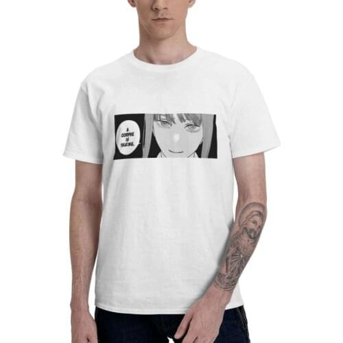 Chainsaw Man Anime Manga T-shirt Men Graphic T Shirt Short Sleeve Makima Tshirt Cotton Tee Top Clothes