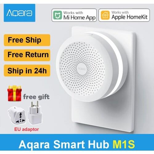 Aqara Hub Gateway Zigbee Connection Wireless Aqara M1S Hub Alarm System Remote Control Smart Home For Xiaomi Mijia APP HomeKit
