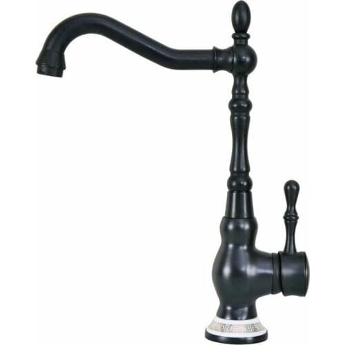 Black Oil Rubbed Bronze Kitchen Sink Faucet Washbasin Faucets Cold & Hot Water Mixer Bathroom Taps Deck Mounted tnf662