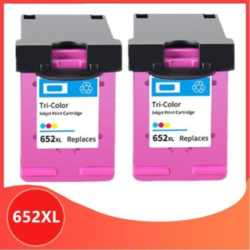 2PC Color Compatible 652XL 652 ink cartridge for HP 652 XL for HP652 Deskjet 1115 1118 2135 2136 2138 3635 3636 3835 4535