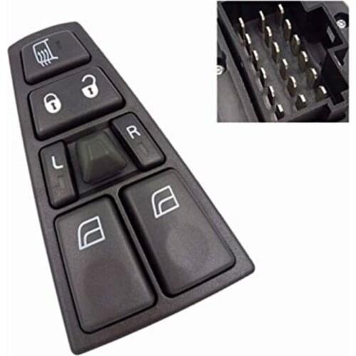 Electric Window Mirror Control Switch Panel Regulator Button for Volvo Truck FH12 FM VNL FM12 FM9 20953592 21277587 20592918