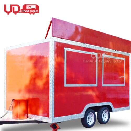 Food Truck For Fast Food Hot Dog Cart Commercial Mobile Trailer For Espresso Coffee Machine Food Truck Sushi Hot Dog Pizza