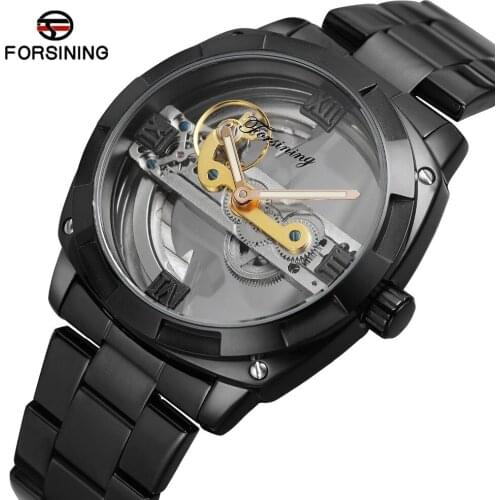 FORSINING Mens Famous Brand Business Dress Automatic Analogue Factory Mechanical Watch with Stainless Steel Bracelet FSG9418M4