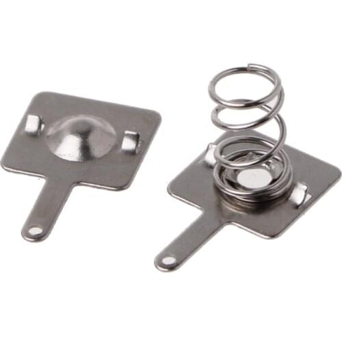 50 Pairs Metal Battery Spring Plate Set for AA AAA Positive Negative Contact Y98E