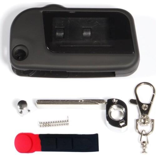 Uncut Case with Glass for Starline A93 A63 A39 One-piece Keychain Case A93 Folding Car Flip Remote unlock remote burglar alarm