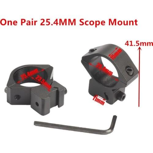 Low Profile 25.4mm 1 inch Scope Rings with 11mm Rail Scope Mount Hunting Rifle Scope Mounts Accessories Hunting Caza